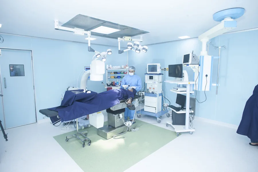 Intensive Care Unit (ICU) with monitoring equipment at Meera Hospital, Kalyan